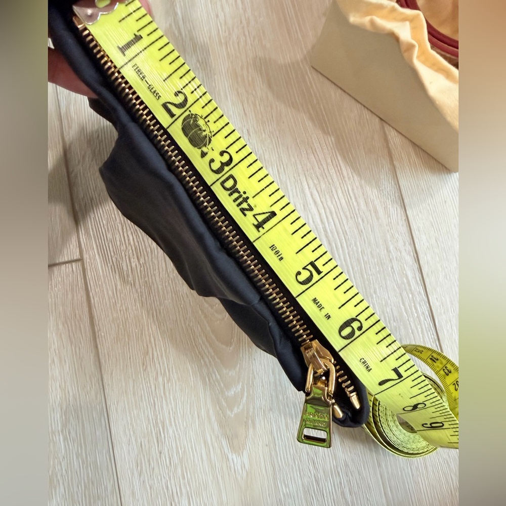 Prada Tessuto Nylon Bow Pouch in black - Picture 16 of 16